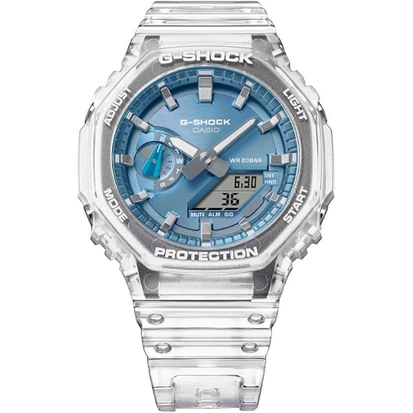 G-Shock GA2100-1A2 Neon Accent Watch, Blue : Amazon.sg: Fashion