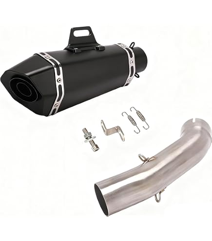 Amazon.co.jp: FIRECARP バイクマフラー スリップオンサイレンサー