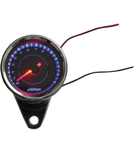 Amazon.co.jp: 48mm タコメーター 黄 電気式 : 車＆バイク
