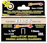 Arrow 1508 Genuine ET150 1/2-Inch Staples, 5,000-Pack [並行輸入品]