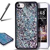 iPhone 5 ケース,iPhone SE 流れる 液体 ケース,iPhone 5S カバー,SKYMARS TPU素材 流れる フローティング ラグジュアリー グリッター ス バンパー ケース i