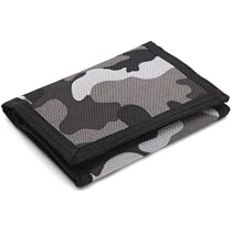 RFID Blocking Canvas Trifold Wallet - Camouflage Grey, Small Outdoor Sports Wallet For Men & Kids - View #10