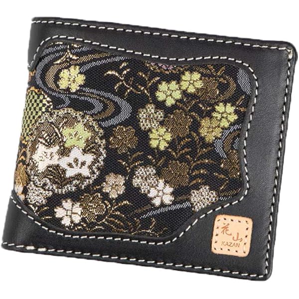 Amazon | [花山] かざん 京桜金襴 レザーウォレット 二つ折り