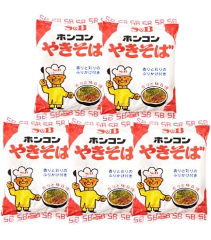 Amazon.co.jp: SB ホンコンやきそば 5食パック×6【1ケース】 : 食品