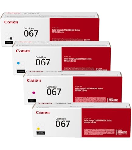 Amazon.co.jp: v4ink 067 トナーカートリッジセット 4個パック Canon