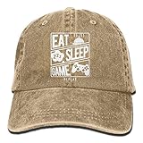 大人 デニム キャップ食べる 眠る ゲーム 繰り返す 今季最新 ヒップホップ レジャー・キャップ 軽量 紫外線対策 日よけ 小顔効果 プリント付き 無地 ベージュ