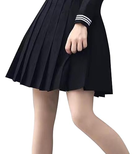 Amazon.co.jp: (RONGUI) 80cm プリーツスカート ロング 制服 スカート