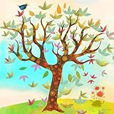 Oopsy Daisy Fall Breeze Stretched Canvas Wall Art by Laura Huliska Beith, 21 by 21-Inch [並行輸入品]