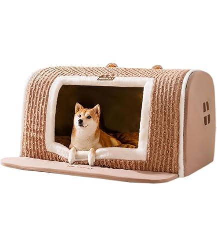 Amazon | 犬ハウス ペットハウス ドーム型 室内 秋冬用 猫ハウス 犬