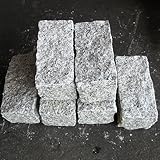御影石 2丁掛 ピンコロ 白色 6個セット (約90mm×90mm×180~190mm角)