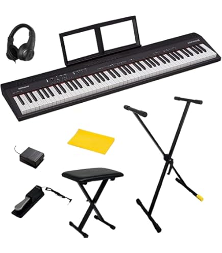 Roland FP-10 BK電子ピアノ(スタント、ペダル付き) Amazon | Roland(ローランド) FP-10-BK 電子ピアノ ポータブル