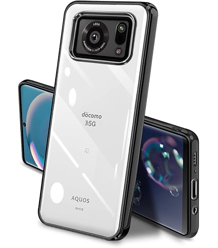 Amazon.co.jp: AQUOS R6 ケース SH-51B クリア 耐衝撃 カバー 衝撃吸収