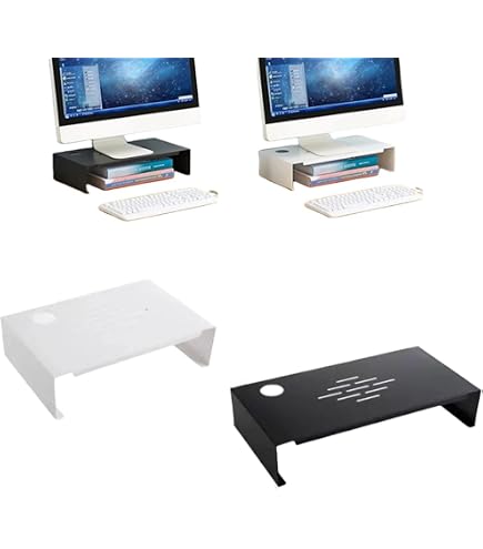 パソコン台 Amazon.co.jp: Quikzy 炭素鋼製モニタースタンド 組立不要 高さ 8cm 耐