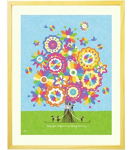 Amazon.co.jp: 結婚記念日 結婚祝い プレゼント 絵 幸せアート 「幸せ