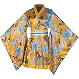 [WBooo] 花柄 ミニ着物ドレス よさこい衣装 花魁 コスプレ コスチューム キャバドレス ダンス 和装 浴衣