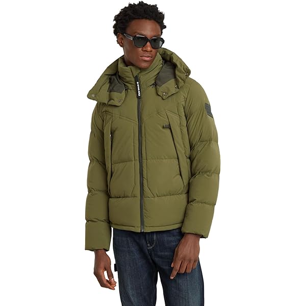 Amazon.co.jp: [ジースターロゥ] ジャケット 中綿 アウター メンズ