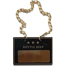 Amazon.co.jp: Seagron ボトルネームプレート ボトルキーパー Bottle