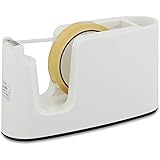プラス テープカッター テープ簡単交換 ペン立て付 TC-401 ホワイト 31-272