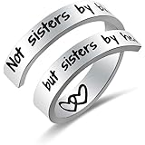 Friendship Bracelet Sister Jewelry-Not Sisters by Blood But Sisters by Heart-Best Friends Bangle
