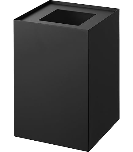 Amazon｜山崎実業(Yamazaki) トラッシュカン 角型 14L ブラック W22.4