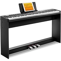 電子ピアノ 3ペダル Amazon | Donner 電子ピアノ 88鍵盤 セット 380種音色 128種