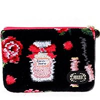 familiar × FEILER ポーチ　ブラック　新品 Amazon.co.jp: (フェイラー)FEILER ポーチ フェイラー正規品