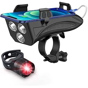 【2020 進化版】自転車 ライト 一台5役 ロードバイク 防水 USB充電式 大容量4800mah 高輝度1000ルー…