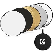 Amazon | K&F CONCEPT レフ板 撮影用 四角 60x90cm 反射板 楕円型 撮影