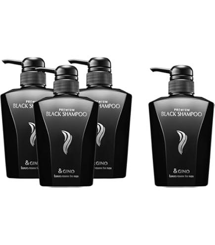 Amazon | &GINO 頭皮ケア プレミアムブラックシャンプー 400ml