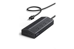 UGREEN 20台同時充電 電源タップ 差し込み口4面 プラグ干渉なし PD20W 16個口 4ポート 配線整理 一括集中スイッチ 省電 据え置き型 斜めデザイン 両側で並べても同時利用可能 接地3PIN ACアダプター挿入可能 合計1500W PSE基準適合 T620（1.5M ブラック）