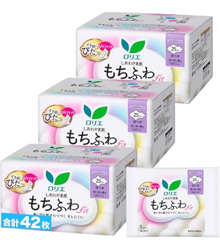 Amazon | 花王 ロリエ しあわせ素肌 ボタニカル 羽つき 多い昼用(22.5