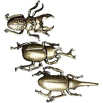 Amazon.co.jp: Vepoty 昆虫 アンティーク ブロンズ カブトムシ