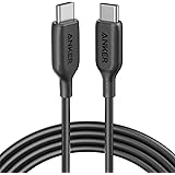 Anker PowerLine III USB-C & USB-C 2.0 100W ケーブル (1.8m ブラック)【超高耐久/USB PD対応】MacBook Pro/Air iPad Pro/Air Galaxy 等対応