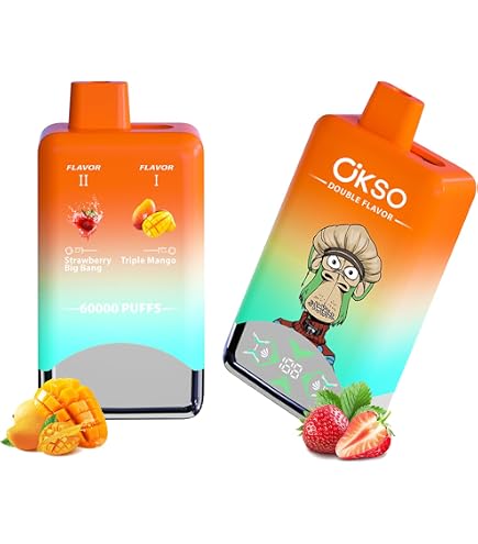 Amazon | 【ダブルフレーバー】OKSO 電子タバコ 使い捨て 60000回吸引
