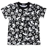 LITTLE BEAR CLUB（リトルベアクラブ） ひつじのショーン 総柄プリントＴシャツ S36884 (90cm, ブラック)