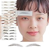 [AQUADOLL(アクアドール)] 眉 眉毛 アートメーク メイクシール ティント プチプラ 眉毛 ステッカー 15枚セット 日本企画 当社オリジナル アイブロウ アートメイク 消えない 眉毛 メイクシール ティント 眉毛タトゥー アイブロウ 女性 男性 子供 KA.キッズナチュラル BK.ソフトブラック mdh011-KA-BK