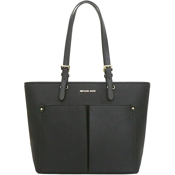 【美品】【A4収納】マイケルコース トートバッグ フィアーノレザー 黒 カード付 美品】【A4収納】マイケルコース トートバッグ フィアーノレザー