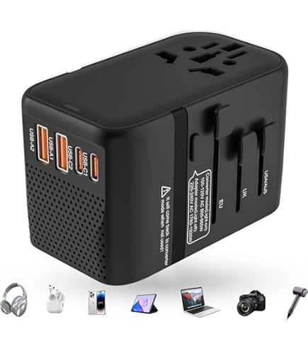 Amazon.co.jp: 220Vから100V 変圧器 海外旅行用 海外コンセント変換