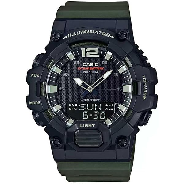 Amazon.co.jp: Casio Men's Black Ana-Digi Dive Style Watch