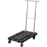 ナンシン コンパクトキャリー 台車 39×60cm (積載荷重100kg) 平台車 ブラック 【限定モデル】 YNC-6040