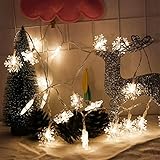 Infabe クリスマス ハロウィン LEDライト 結婚式 お誕生日バー 飾りスター 電池 イルミネーション led オーナメント 雪形の装飾LEDライト 電池式 電球 ストリングスライト