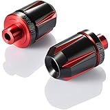 デイトナ(Daytona) PREMIUM ZONE(プレミアムゾーン) バイク用 バーエンド 汎用(ハンドル内径φ14-19) スクラッチタイプ レッド 91005