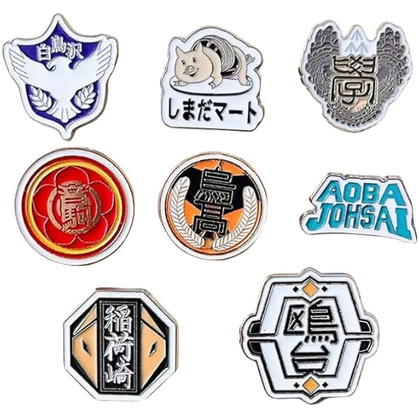 ハイキュー5周年記念ピンバッジ烏野セット グッズ-バッチ】ハイキュー!! TD缶バッジ 5期アクション版権