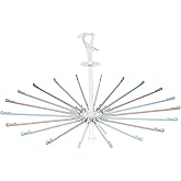 東和産業 洗濯ハンガー Latterior ラテリア パラソルハンガー 20本掛け ブルー ブラウン 約φ78×49.5cm