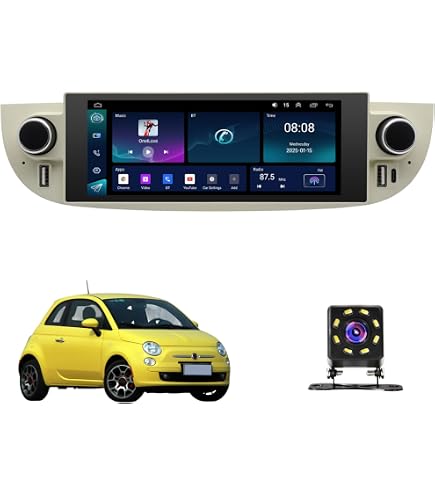 Amazon | Android 9 カーステレオ Fiat 500 (2007-2015) 対応