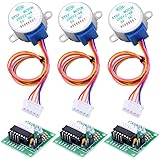 Ren He 5V ステッピングモータ+ 28BYJ-48 ULN2003ドライバーボード セット Arduino用 3個セット