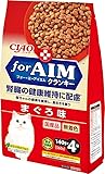 チャオ (CIAO) for AIM クランキー まぐろ味 140g×4袋 猫用 ドライフード