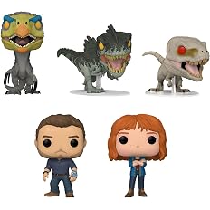 Amazon Funko Pop ジュラシック ワールド ドミニオン 5個セット セット1 クレア ディアリング オーウェン グレイディ テリジノサウルス ギガノトサウルス アトロキラプトル ゴースト フィギュア ドール 通販