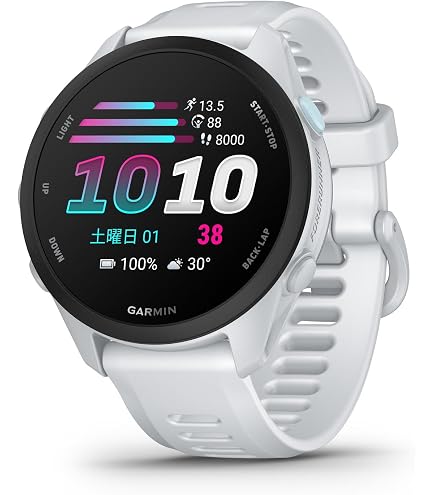 Amazon | GARMIN(ガーミン) ForeAthlete 245 Music White Black