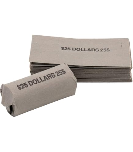 Half Dollar Coin Wrappers - 60# Kraft: Efficient And Durable Solution For Organizing Coins